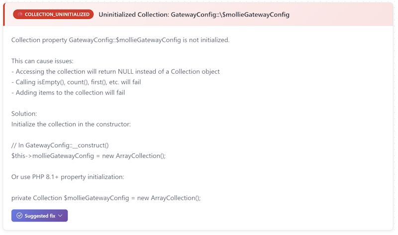 Collection init issue