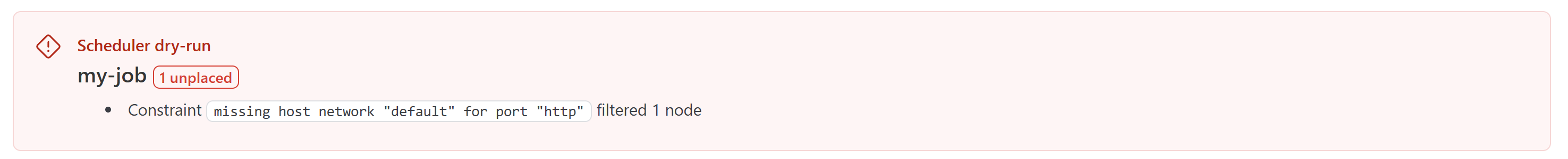 Reschedule error